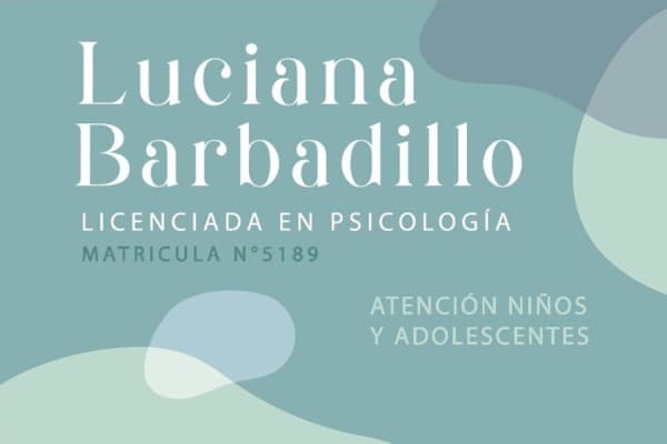 Foto de Lic. María Luciana Barbadillo psicóloga